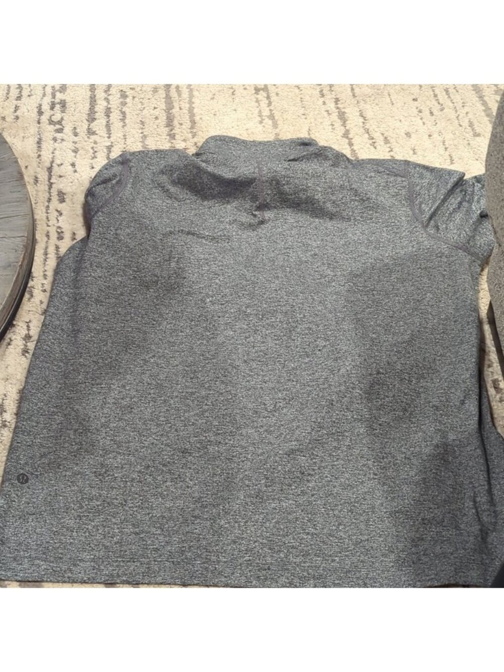 Lululemon Soft Jersey Half Zip Heathered Black/Heathered Graphite Grey - Picture 6 of 8